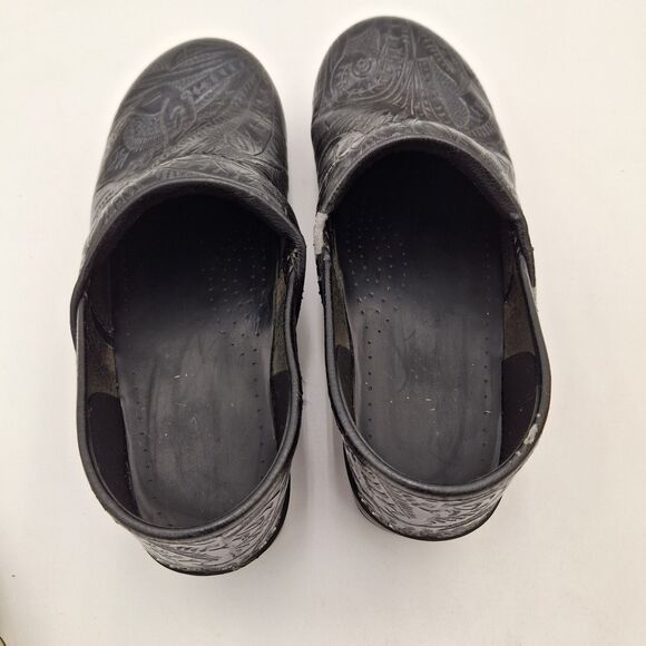 Dansco Professional Tooled Floral Clog Nursing EU-41  US 10.5 - 11 - Picture 9 of 16